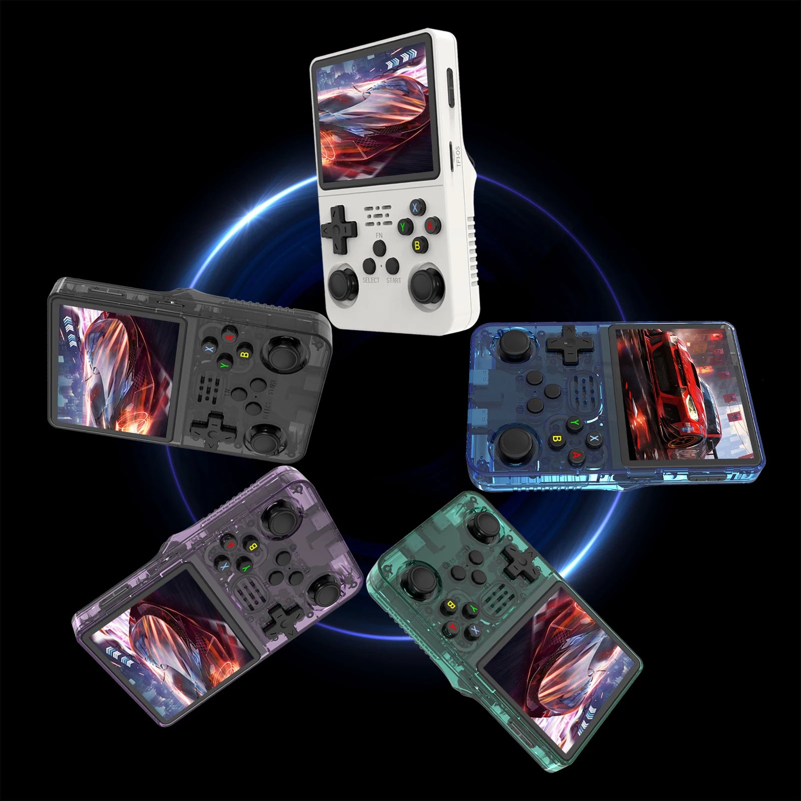 Open Source R36S Retro Handheld Video Game Console Linux System 3.5 Inch IPS Screen Portable Pocket Video Player 64GB Games